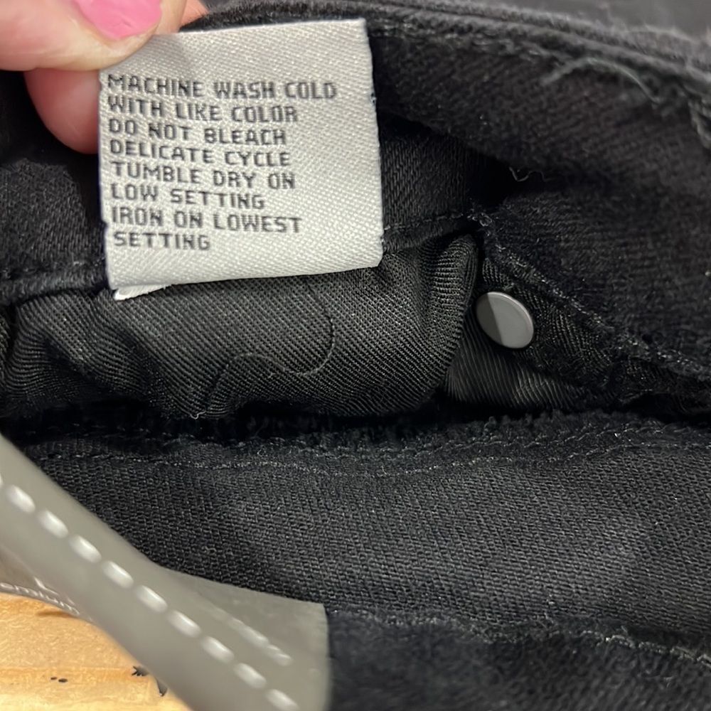 TRACTR Black Brittany cut off denim shorts girls size 16 NWT - Picture 15 of 16